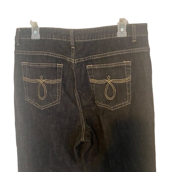 Bill Blass Jeans Stretch black straight size 10 - Picture 5 of 8